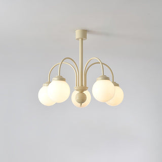 Lustra Lustre Sphères en Verre Crème
