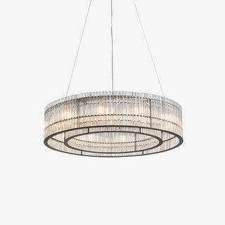 Lustra Suspension en Verre Tube Anneau Moderne Luxe