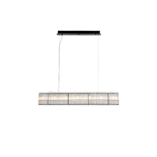 Lustra Suspension en Verre Tube Anneau Moderne Luxe