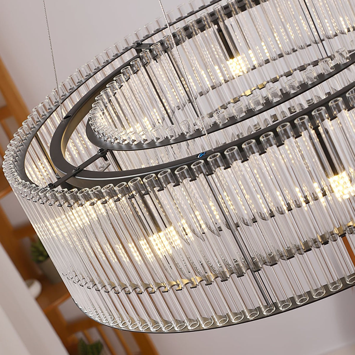 Perressa Suspension en Verre Tube Anneau Moderne Luxe