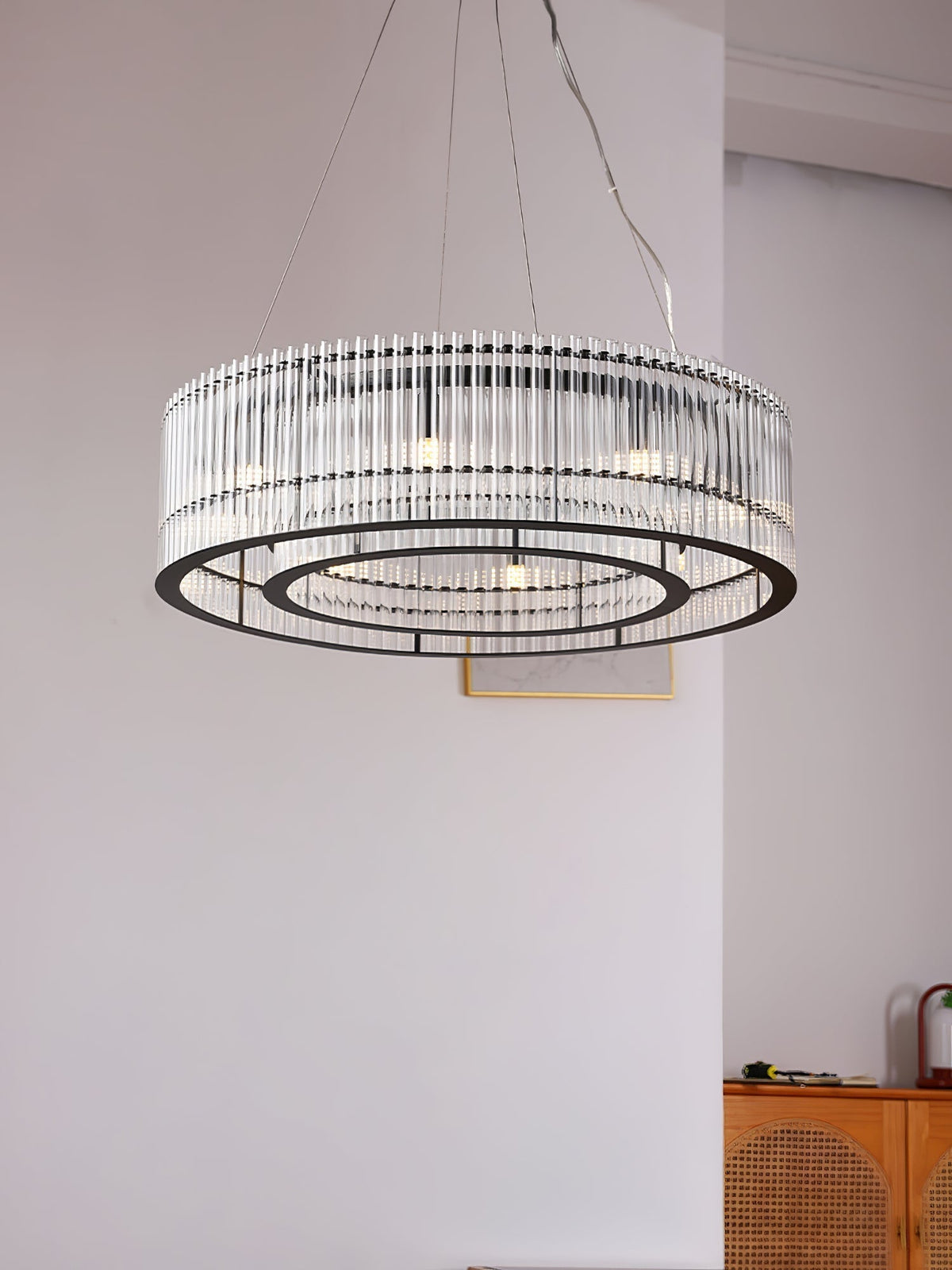 Perressa Suspension en Verre Tube Anneau Moderne Luxe
