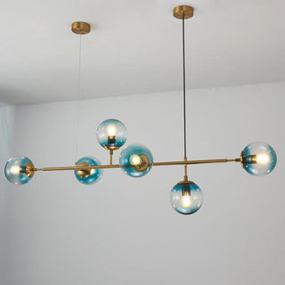 Lustra Suspension Orb Laiton Verre Pour Salon