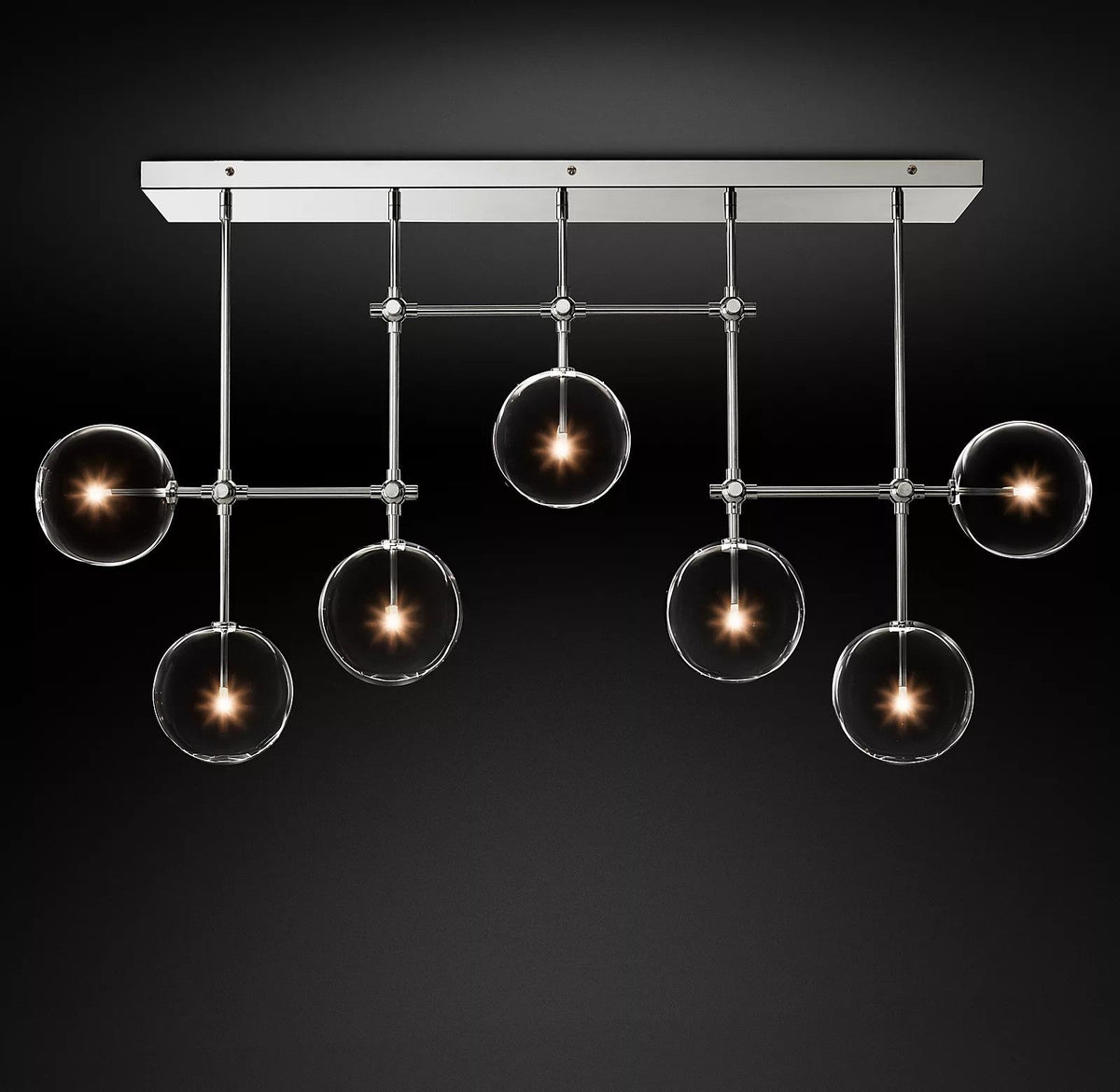 Orbit Lustre en Verre Contemporain