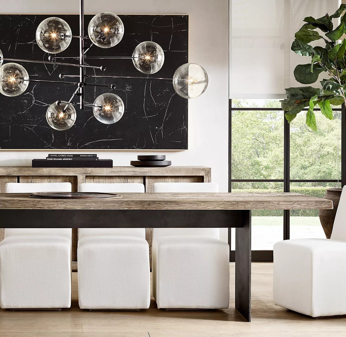 Orbit Lustre en Verre Contemporain