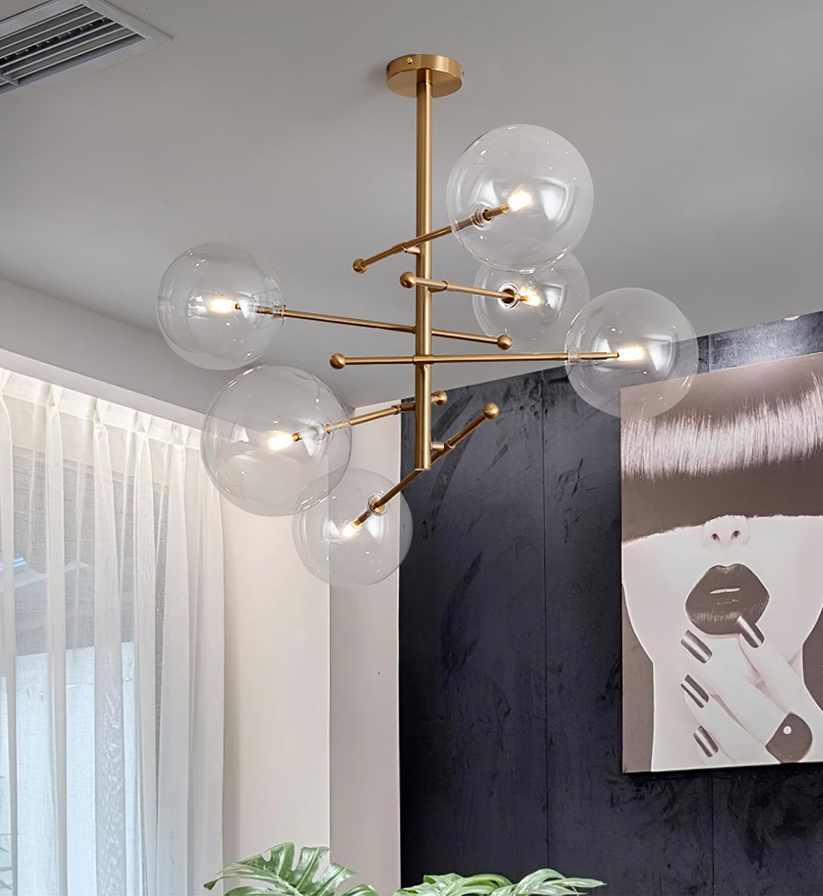 Orbit Lustre en Verre Contemporain