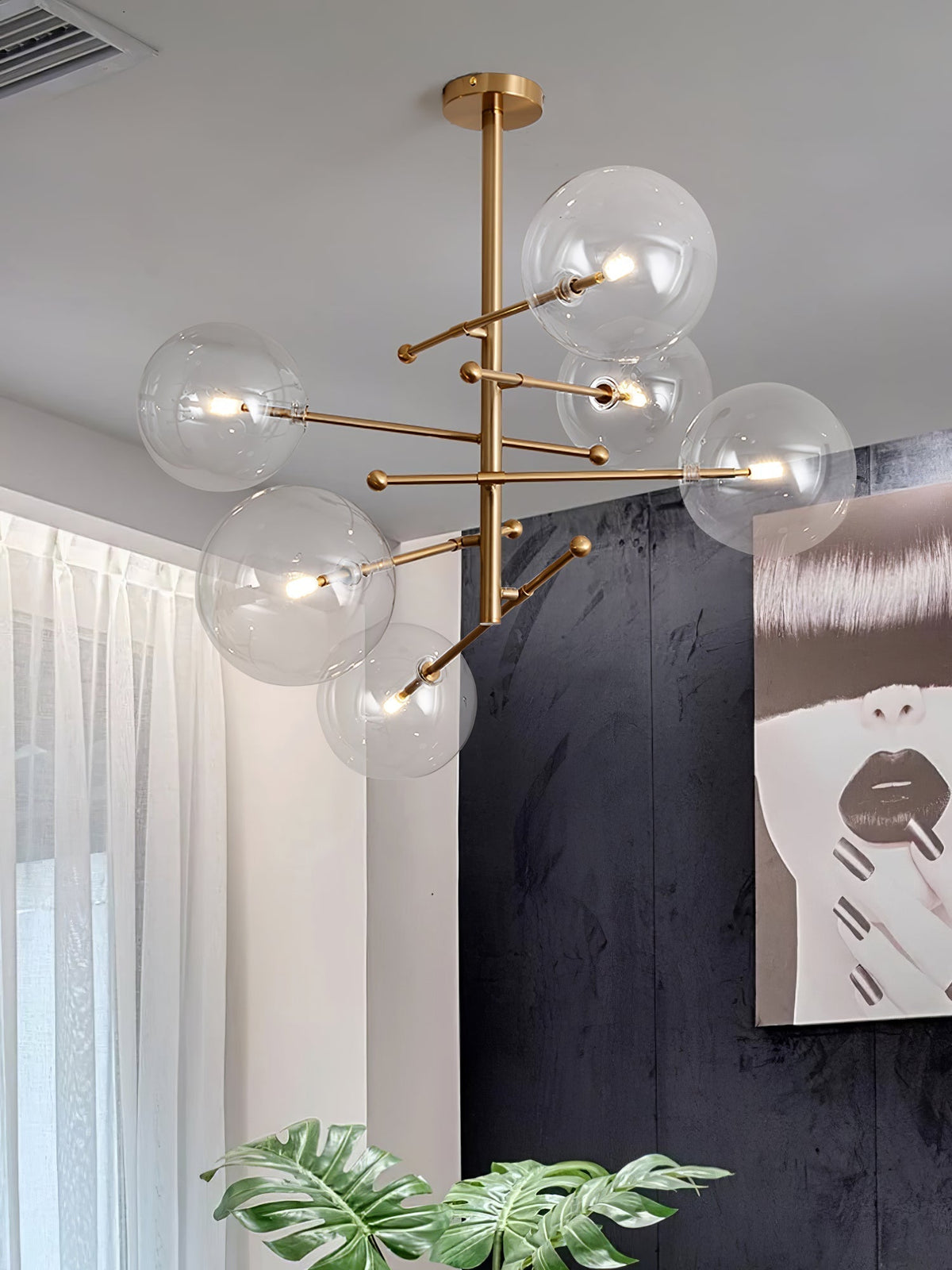 Orbit Lustre en Verre Contemporain