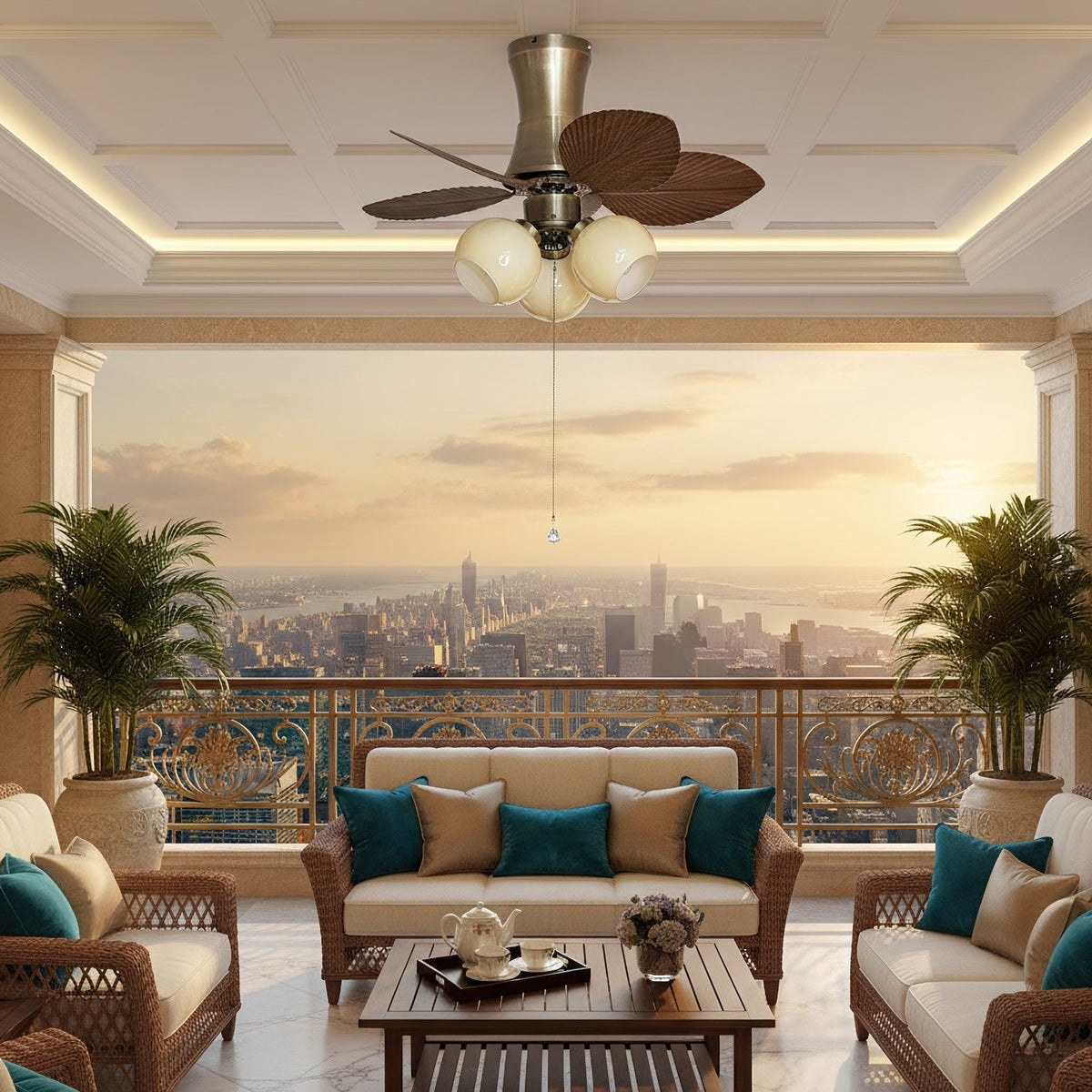 The remote control for the Glauk Ceiling Fan Light.