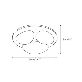 Lylaeen Plafonnier Moderne Et Minimaliste En Plastique Travertin