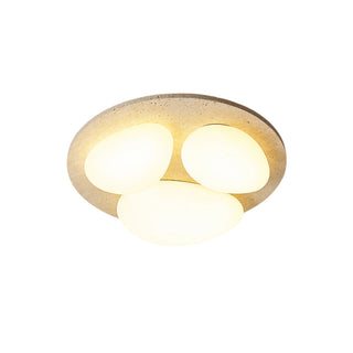 Lylaeen Plafonnier Moderne Et Minimaliste En Plastique Travertin