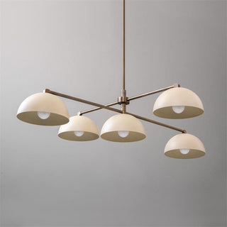 Vosole Lustre Industriel Vintage En Métal Et Laiton Linéaire