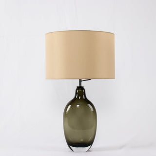 Otheain Lampe de Table en Cristal et Tissu-Luire