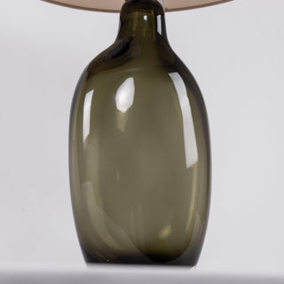 Otheain Lampe de Table en Cristal et Tissu-Luire