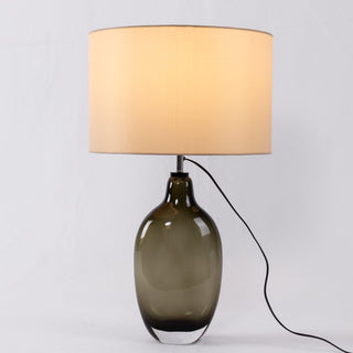 Otheain Lampe de Table en Cristal et Tissu-Luire