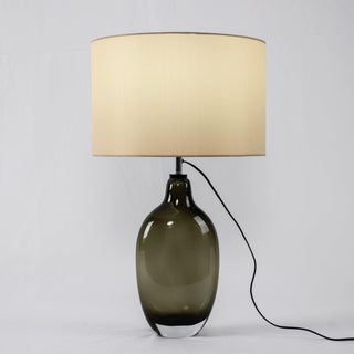Otheain Lampe de Table en Cristal et Tissu-Luire