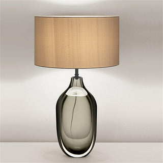 Otheain Lampe de Table en Cristal et Tissu-Luire