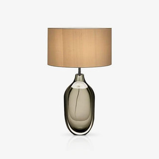 Otheain Lampe de Table en Cristal et Tissu-Luire
