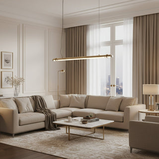 Gleam Bar Linear Pendant Lamp-Neutral Decor
