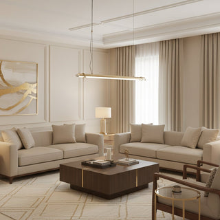 Gleam Bar Linear Pendant Lamp-Neutral Decor
