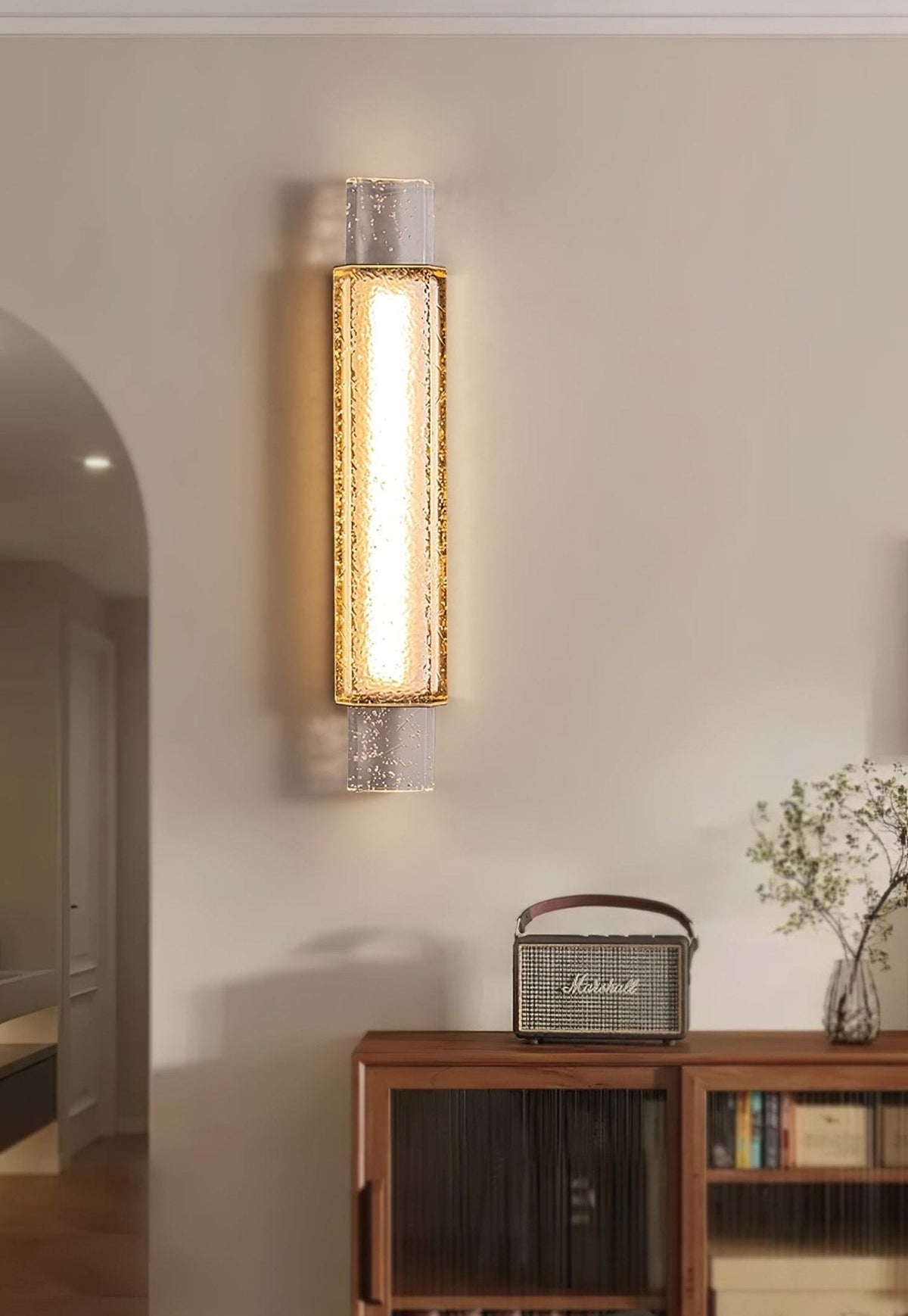 Glimmering Wall Sconce-Neutral Decor