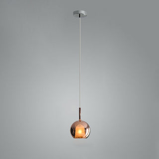 Lustra Suspension en Verre Fumé Rond