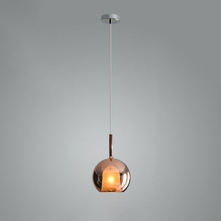 Lustra Suspension en Verre Fumé Rond