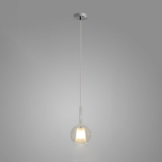 Lustra Suspension en Verre Fumé Rond
