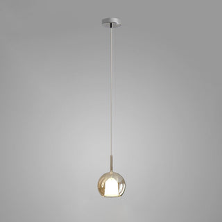 Lustra Suspension en Verre Fumé Rond