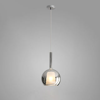 Lustra Suspension en Verre Fumé Rond