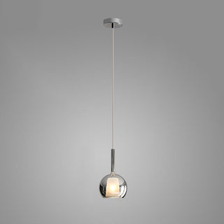 Lustra Suspension en Verre Fumé Rond