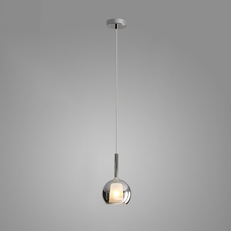 Meliora Suspension en Verre Fumé Rond