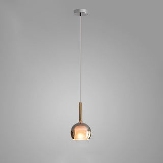 Lustra Suspension en Verre Fumé Rond