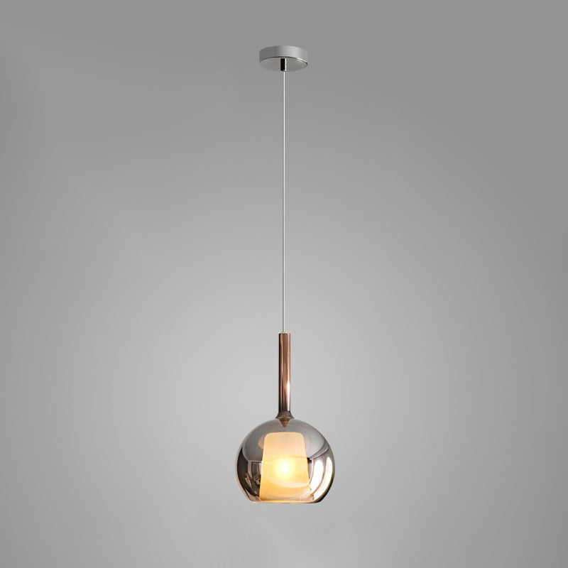 Meliora Suspension en Verre Fumé Rond