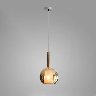 Lustra Suspension en Verre Fumé Rond