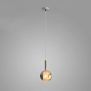 Lustra Suspension en Verre Fumé Rond