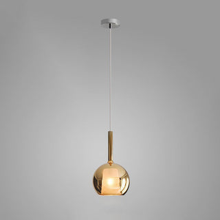 Lustra Suspension en Verre Fumé Rond