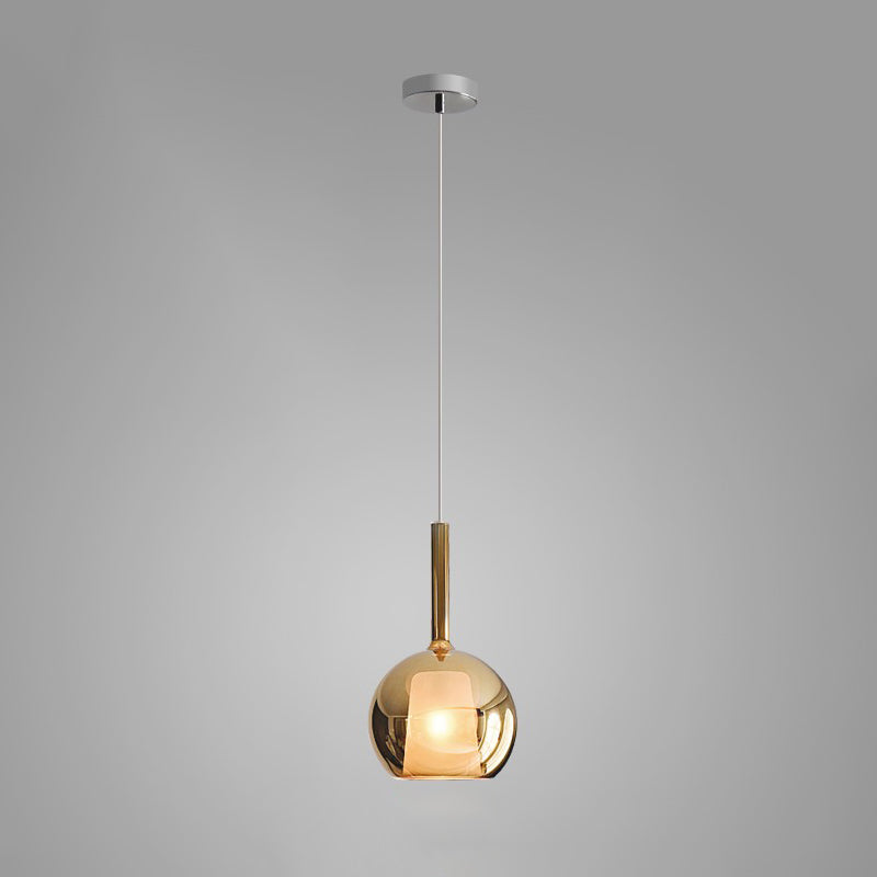 Meliora Suspension en Verre Fumé Rond