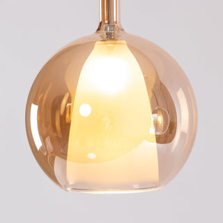Lustra Suspension en Verre Fumé Rond
