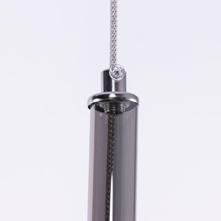Lustra Suspension en Verre Fumé Rond