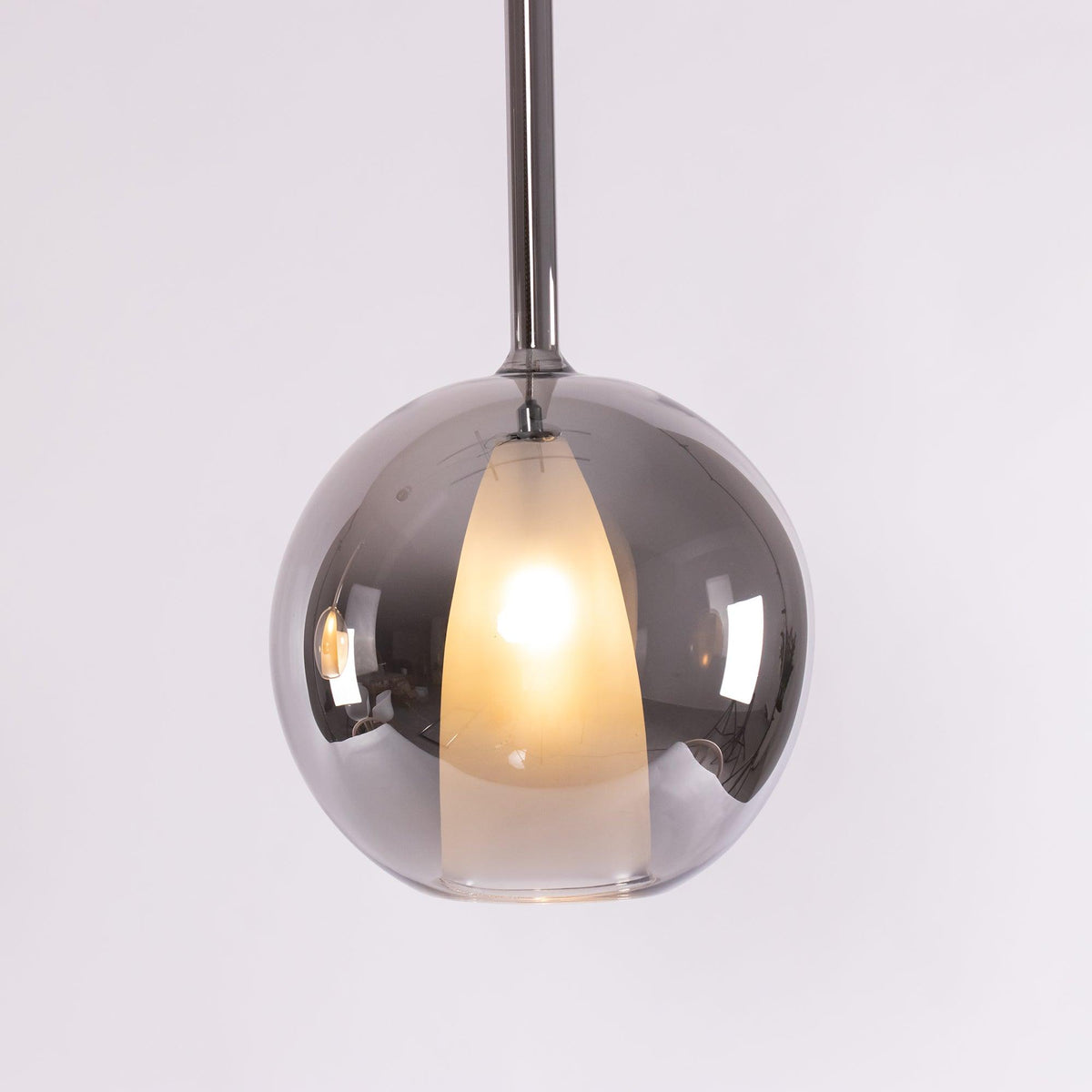 Meliora Suspension en Verre Fumé Rond