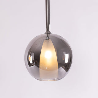 Lustra Suspension en Verre Fumé Rond