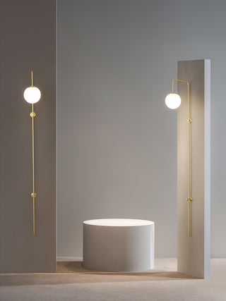 Nyvaris Applique Murale Minimaliste Laiton et Verre