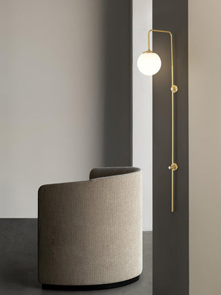 Nyvaris Applique Murale Minimaliste Laiton et Verre