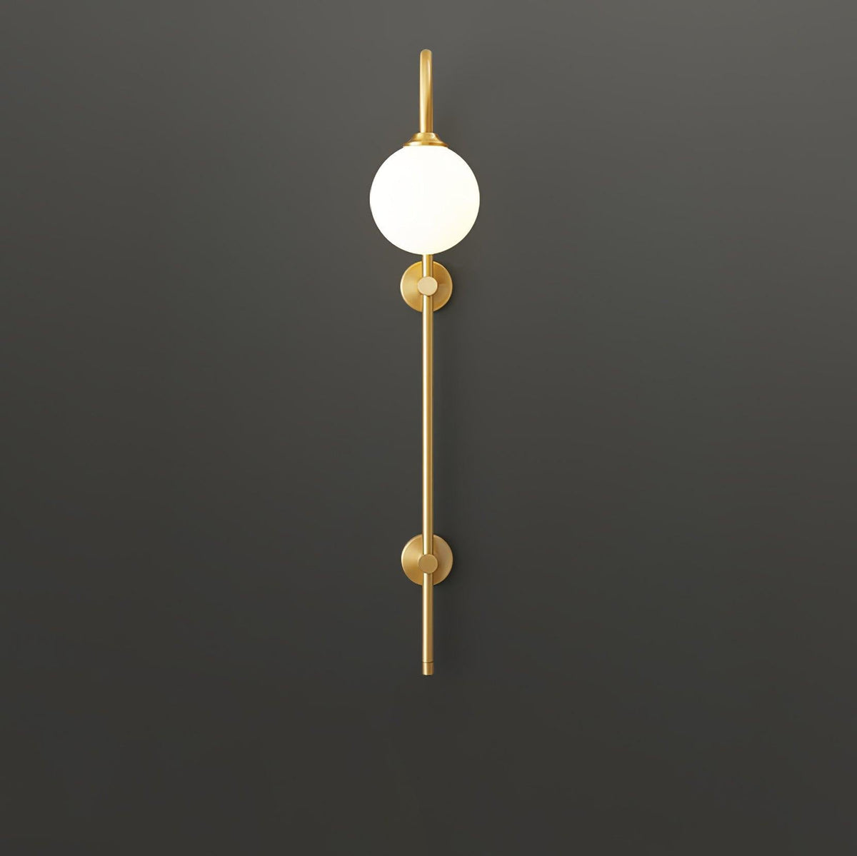 Nyvaris Applique Murale Minimaliste Laiton et Verre