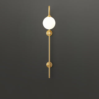 Nyvaris Applique Murale Minimaliste Laiton et Verre
