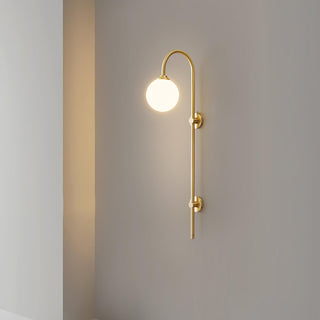 Nyvaris Applique Murale Minimaliste Laiton et Verre