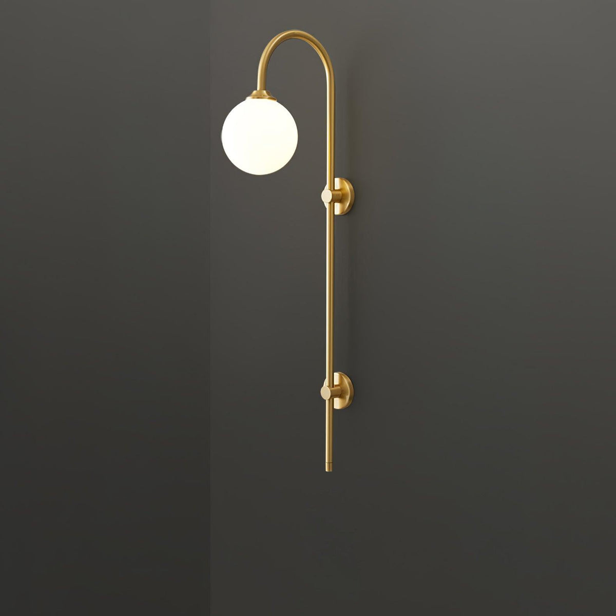 Nyvaris Applique Murale Minimaliste Laiton et Verre