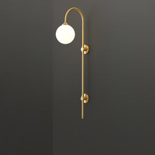 Nyvaris Applique Murale Minimaliste Laiton et Verre