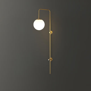 Nyvaris Applique Murale Minimaliste Laiton et Verre