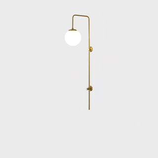 Nyvaris Applique Murale Minimaliste Laiton et Verre