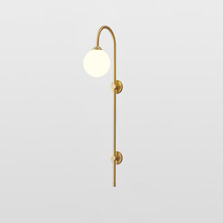Nyvaris Applique Murale Minimaliste Laiton et Verre